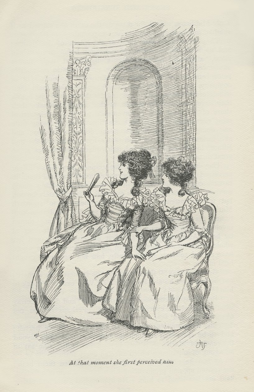 I det øjeblik opfattede hun ham første gang, 1896 af Hugh Thomson