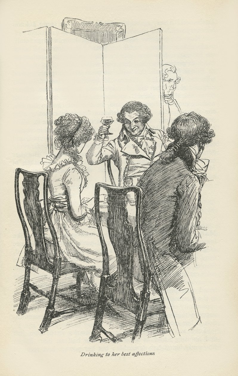 Drikker til hendes bedste hengivenhed, 1896 af Hugh Thomson