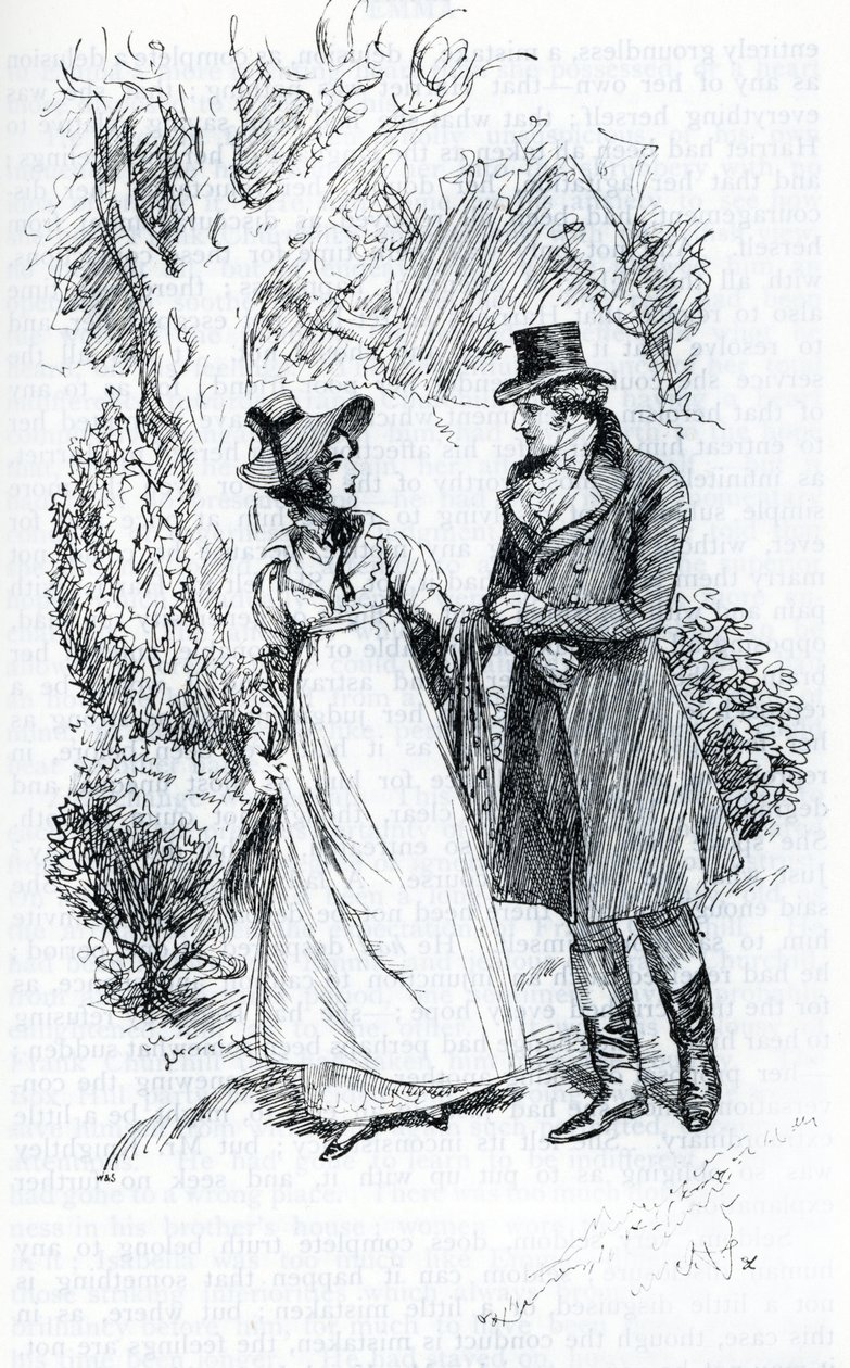 "Emma et Mr Knightley" (illustration) af Hugh Thomson