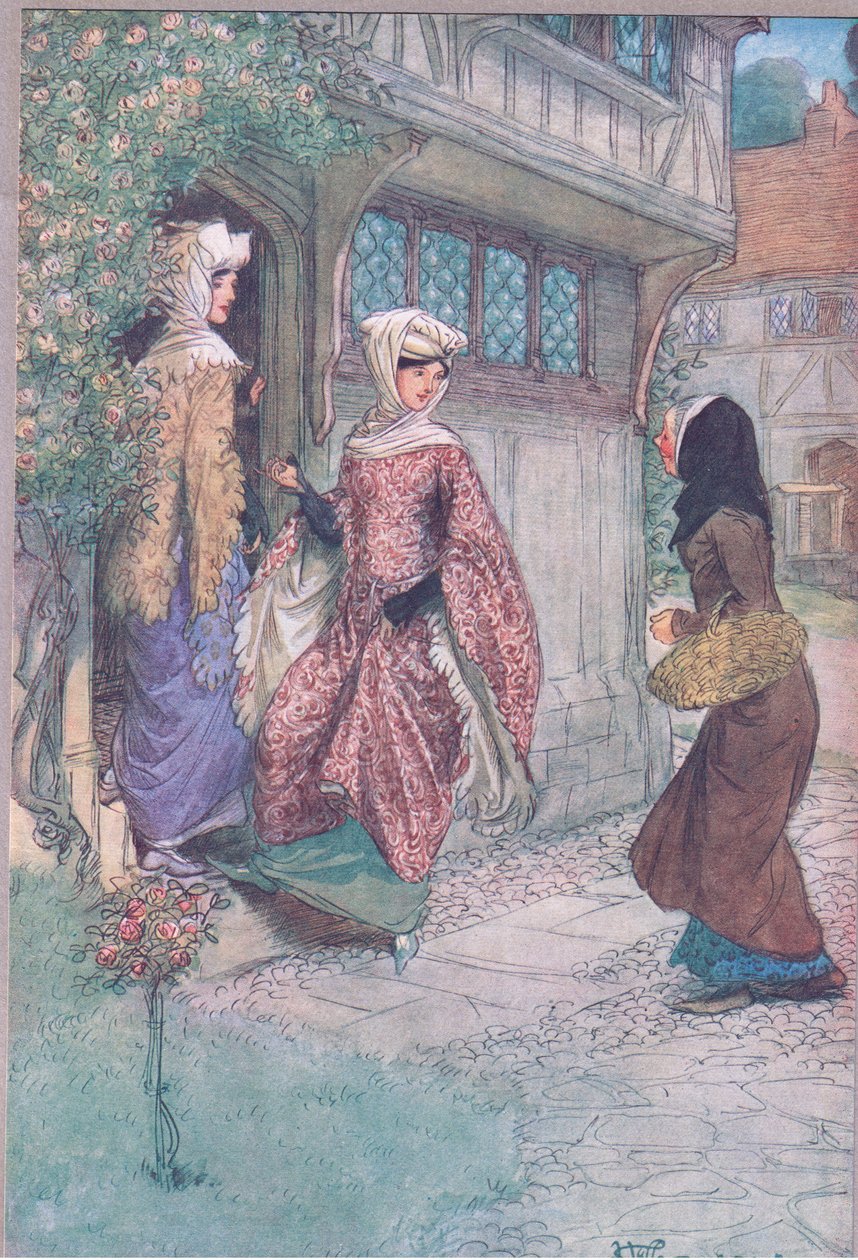 Tag med os og se, illustration fra The Merry Wives of Windsor, 1910 af Hugh Thomson