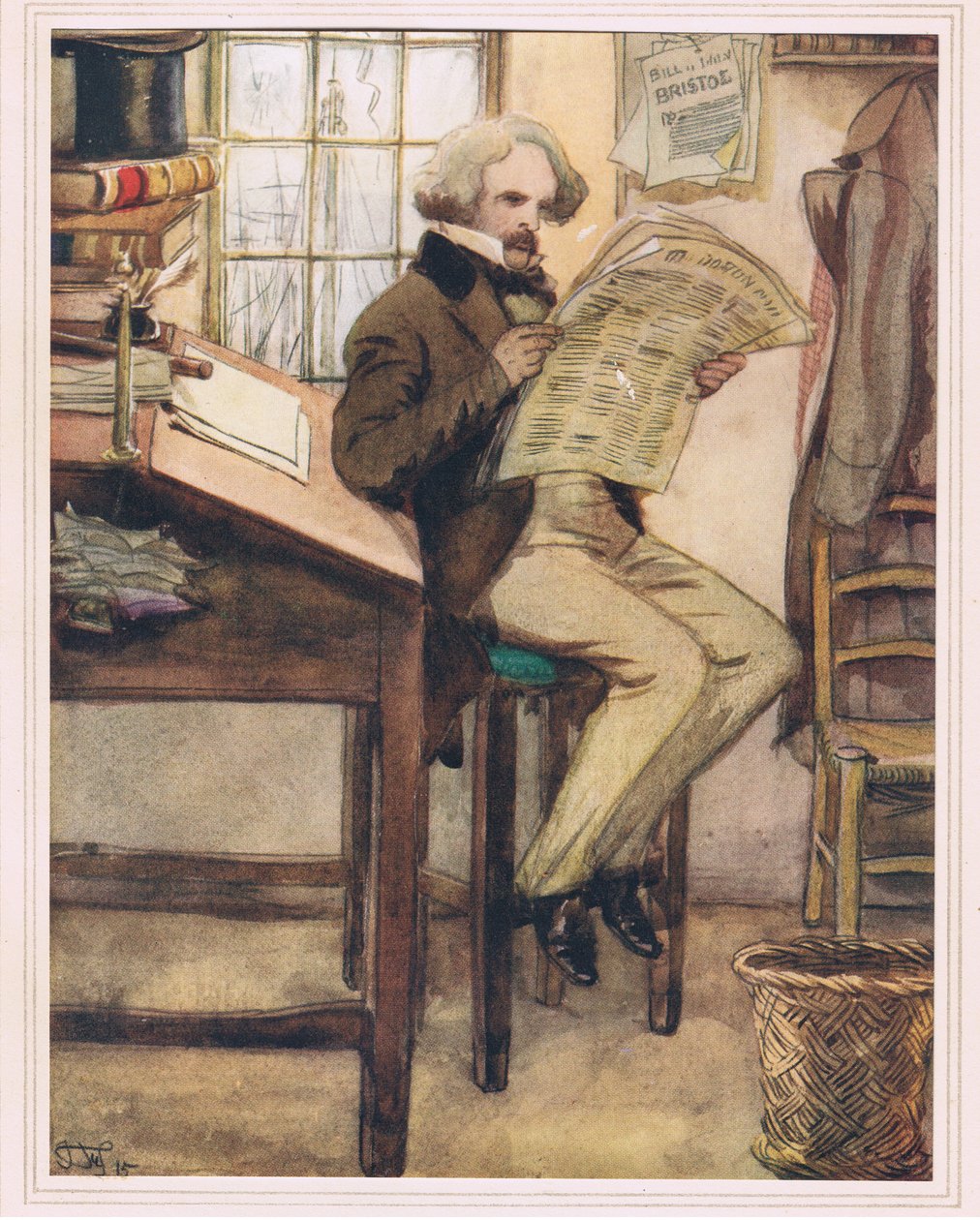 Hawthorne i toldhuset af Hugh Thomson