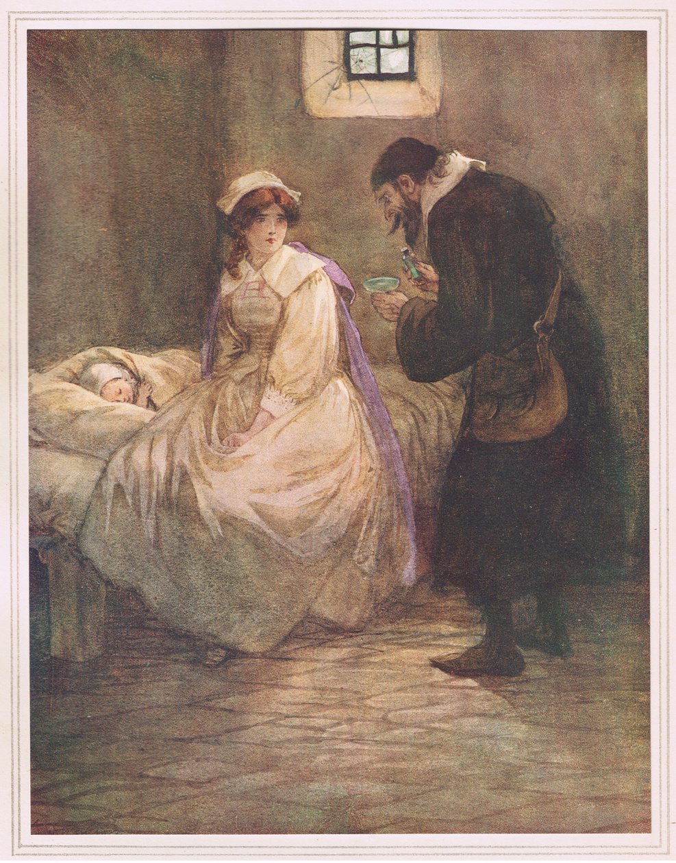 Hester satte sig på sengen af Hugh Thomson