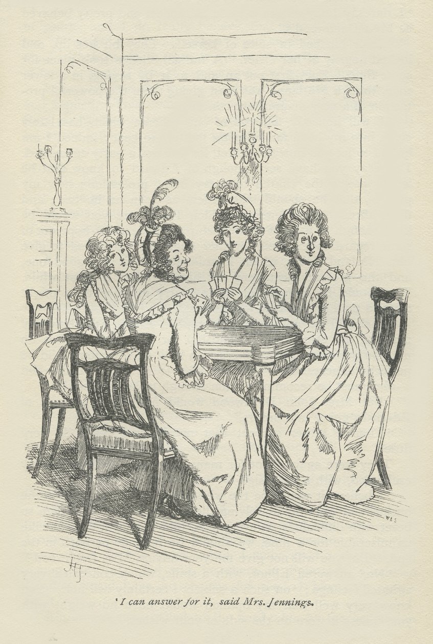 Jeg kan svare for det, sagde fru Jennings, 1896 af Hugh Thomson