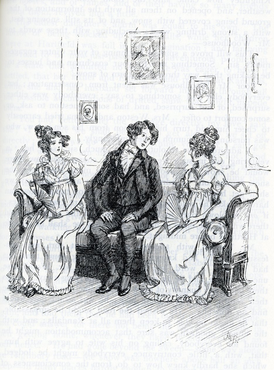 Illustration til "Emma" af Jane Austen (illustration) af Hugh Thomson