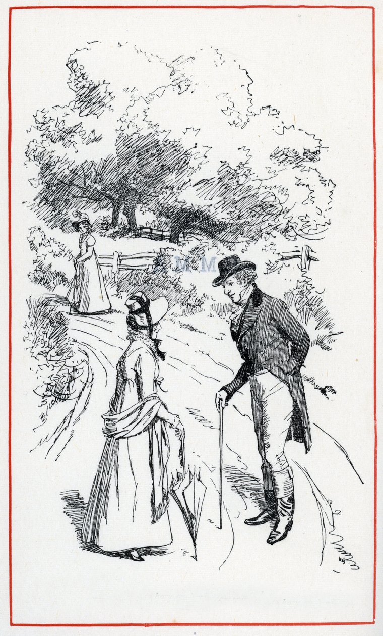 Illustration til "Emma" af Jane Austen (illustration) af Hugh Thomson