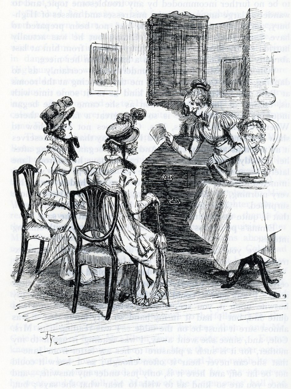 Illustration til "Emma" af Jane Austen (illustration) af Hugh Thomson