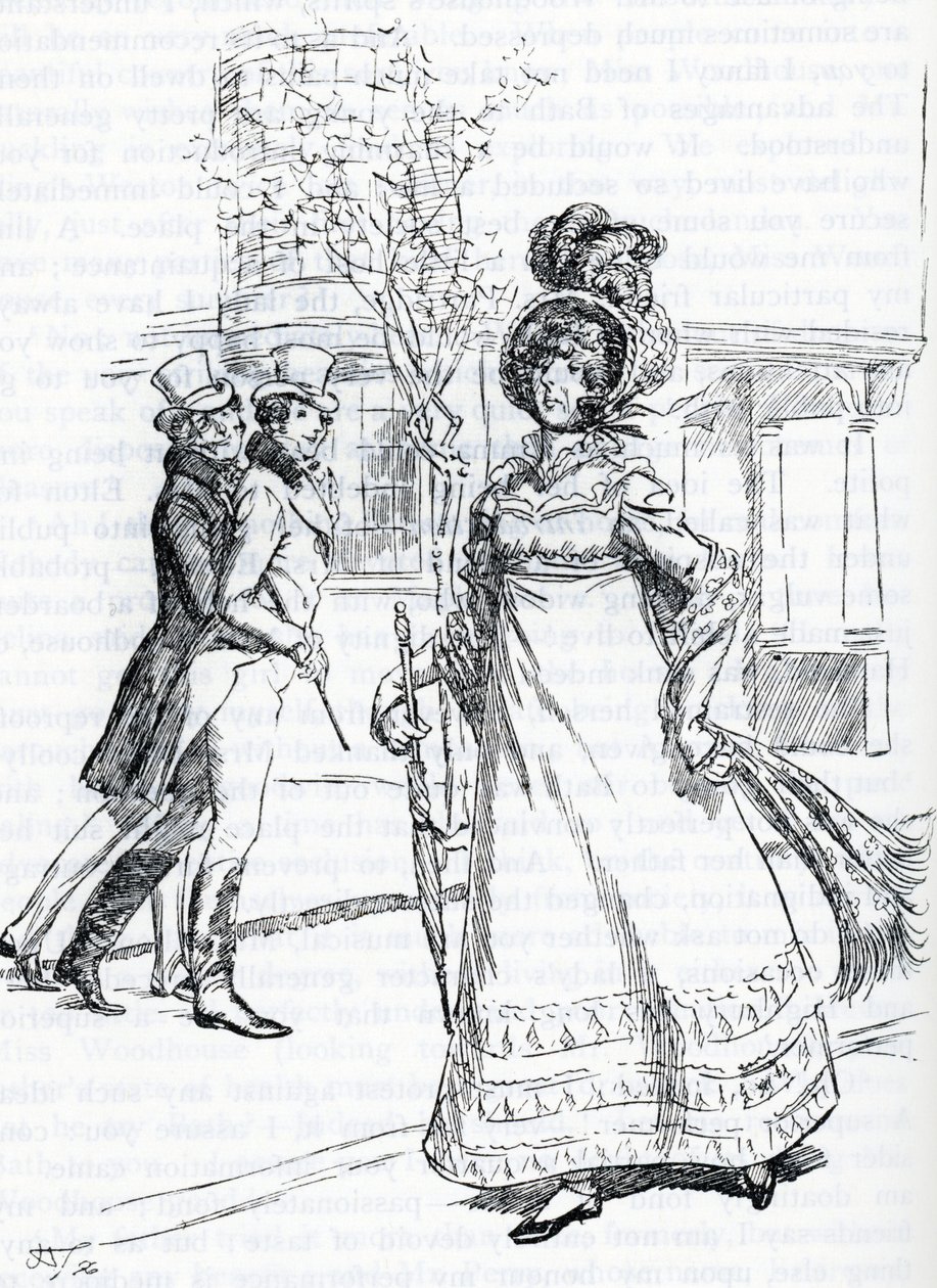 Illustration til "Emma" af Jane Austen (illustration) af Hugh Thomson