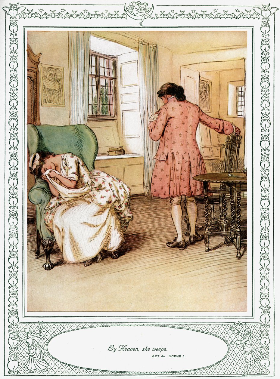 Oliver Goldsmiths skuespil She Stoops to Conquer af Hugh Thomson