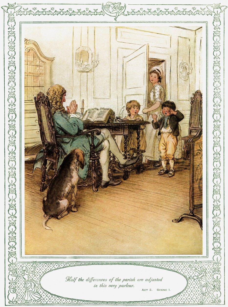 Oliver Goldsmiths skuespil She Stoops to Conquer af Hugh Thomson