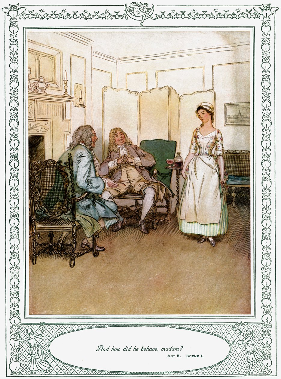 Oliver Goldsmiths skuespil She Stoops to Conquer af Hugh Thomson