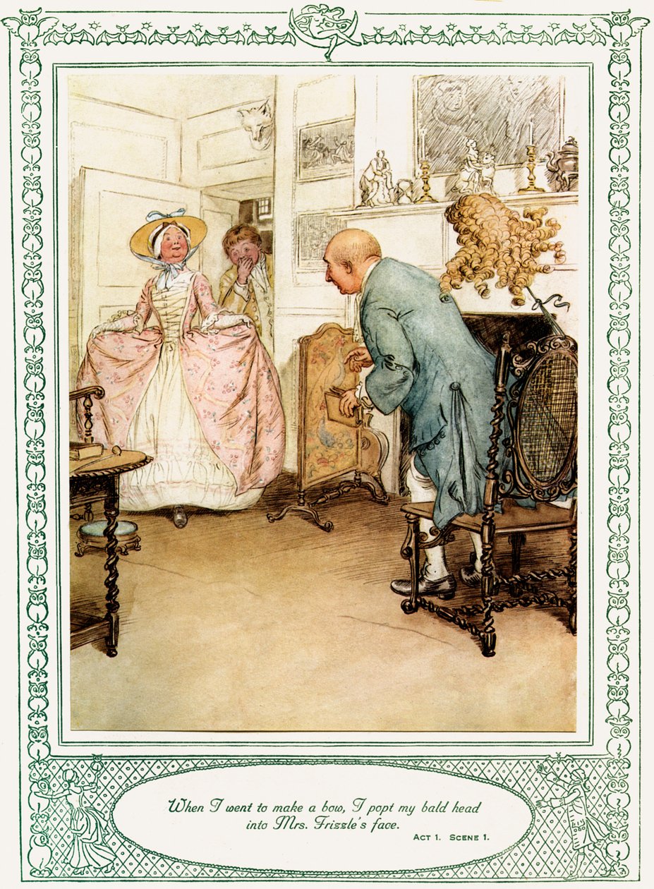 Oliver Goldsmiths skuespil She Stoops to Conquer af Hugh Thomson