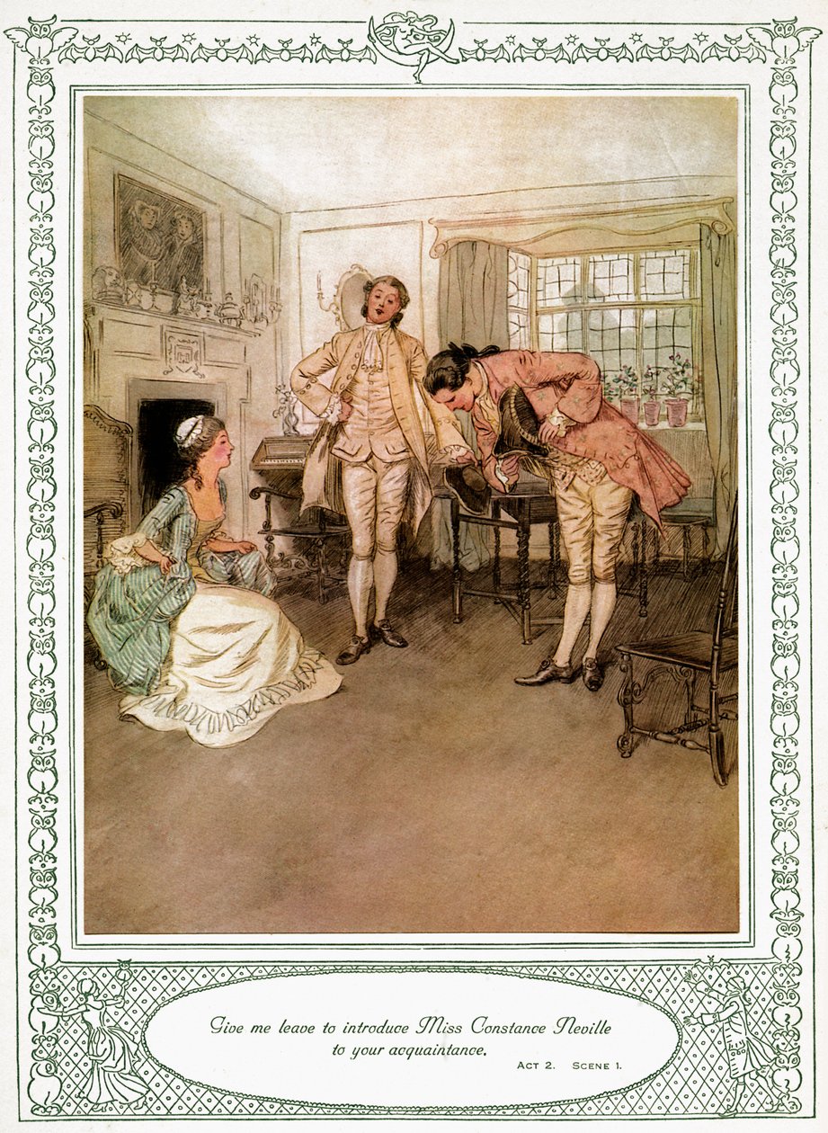 Oliver Goldsmiths skuespil She Stoops to Conquer af Hugh Thomson