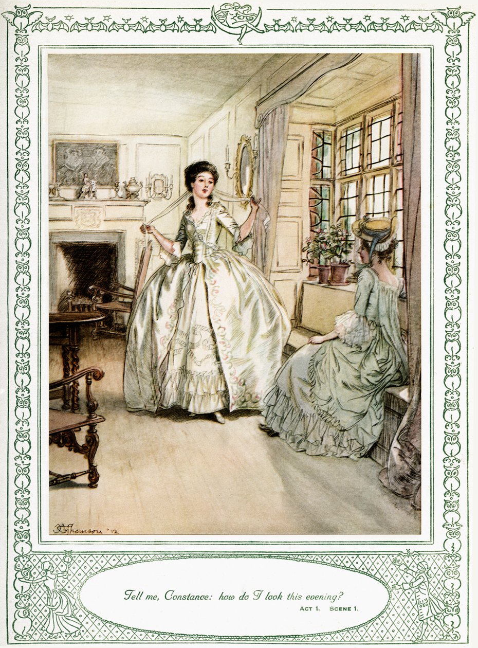 Oliver Goldsmiths skuespil She Stoops to Conquer af Hugh Thomson