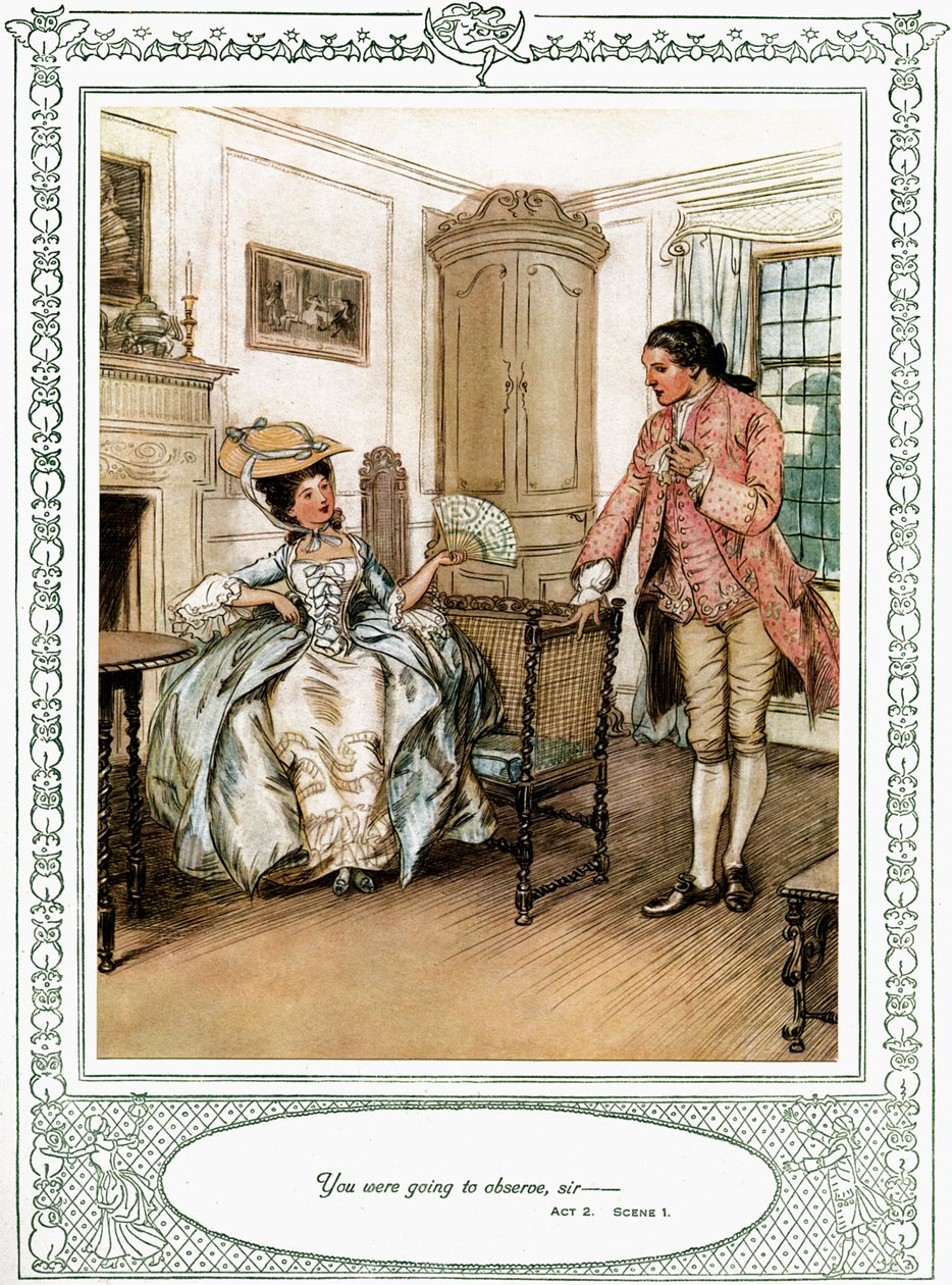 Oliver Goldsmiths skuespil She Stoops to Conquer af Hugh Thomson