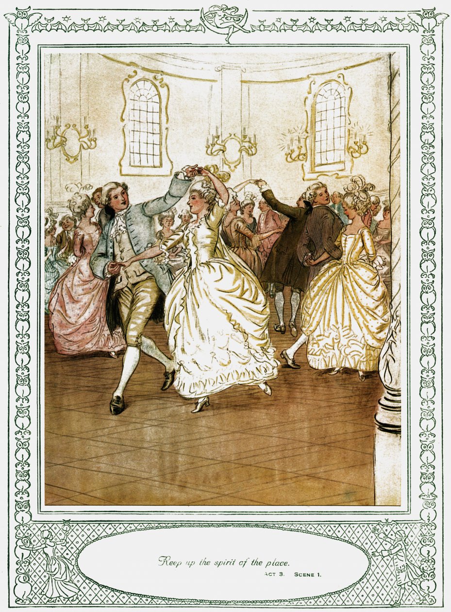 Oliver Goldsmiths skuespil She Stoops to Conquer af Hugh Thomson