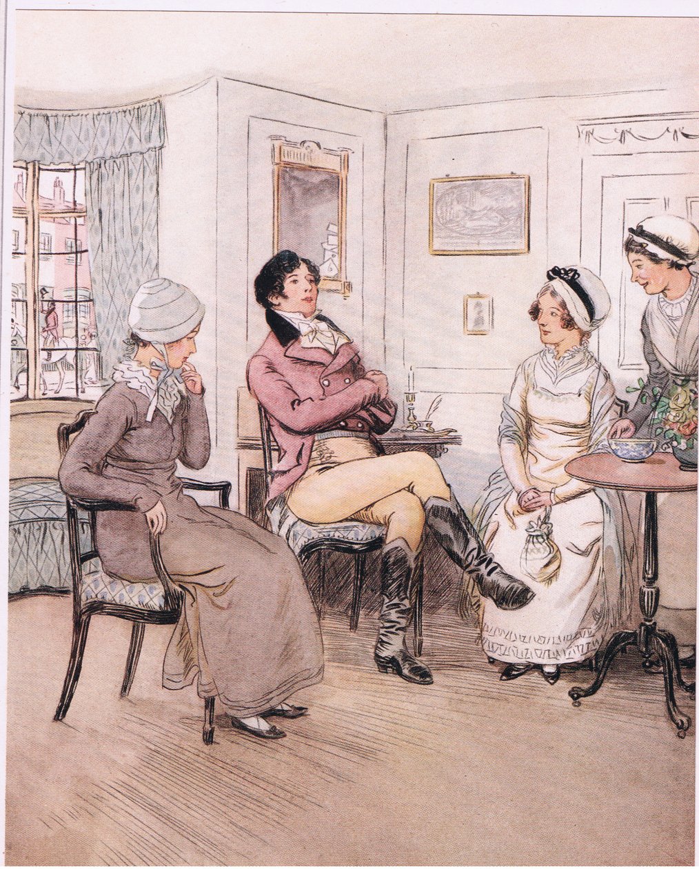 Valentine: "Jeg fortryder, at de er ude, Patty, men jeg vil afvente deres tilbagevenden". (litho) af Hugh Thomson
