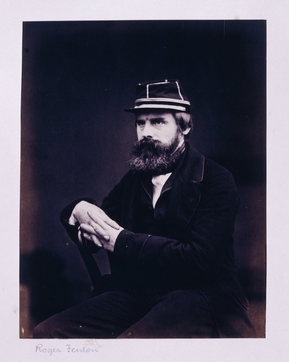 Portræt af Roger Fenton af Hugh Welch Diamond