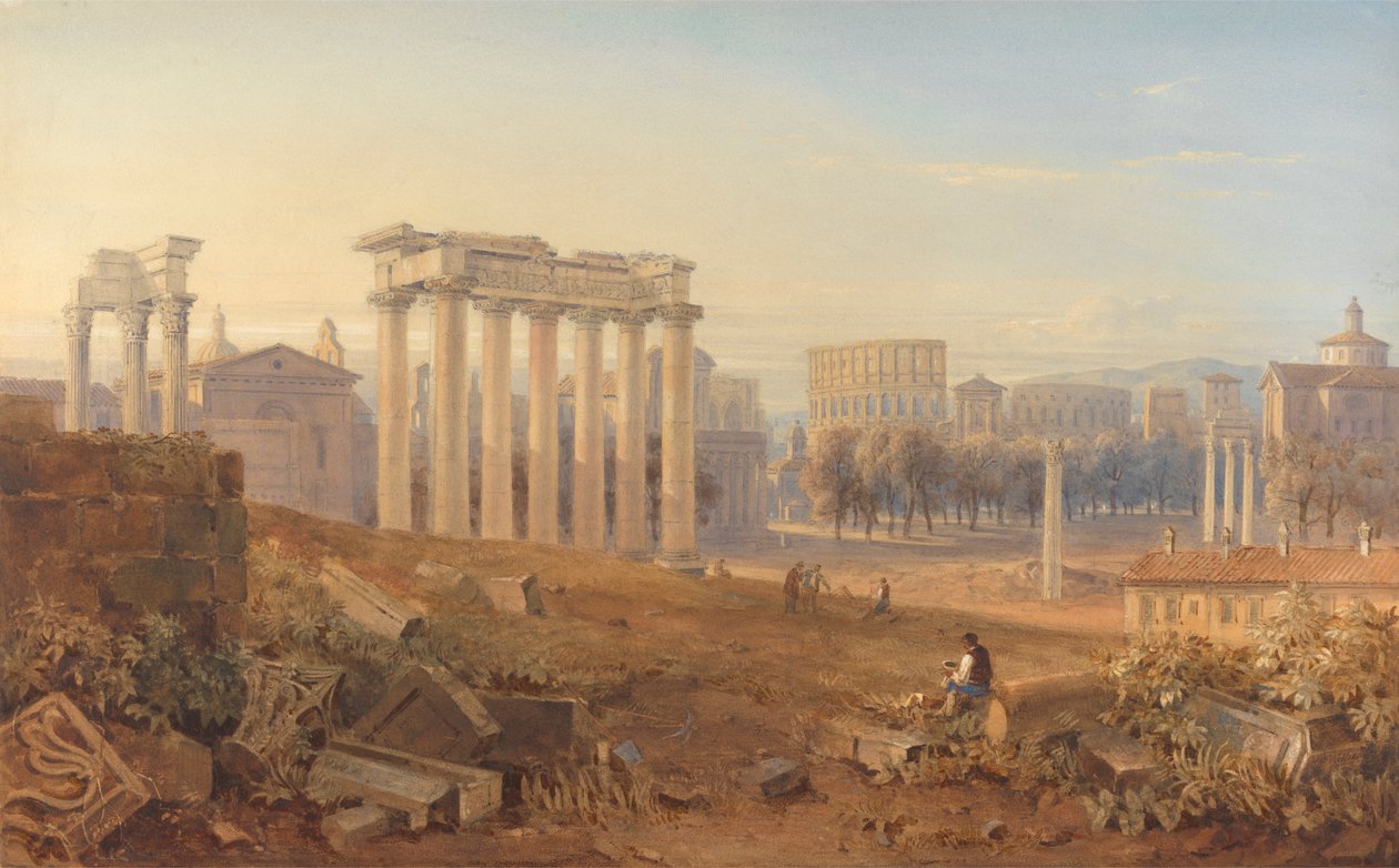 Udsigt over Forum i Rom af Hugh William Grecian Williams