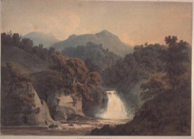 Udsigt over Bran, nær Dunkeld af Hugh William Williams