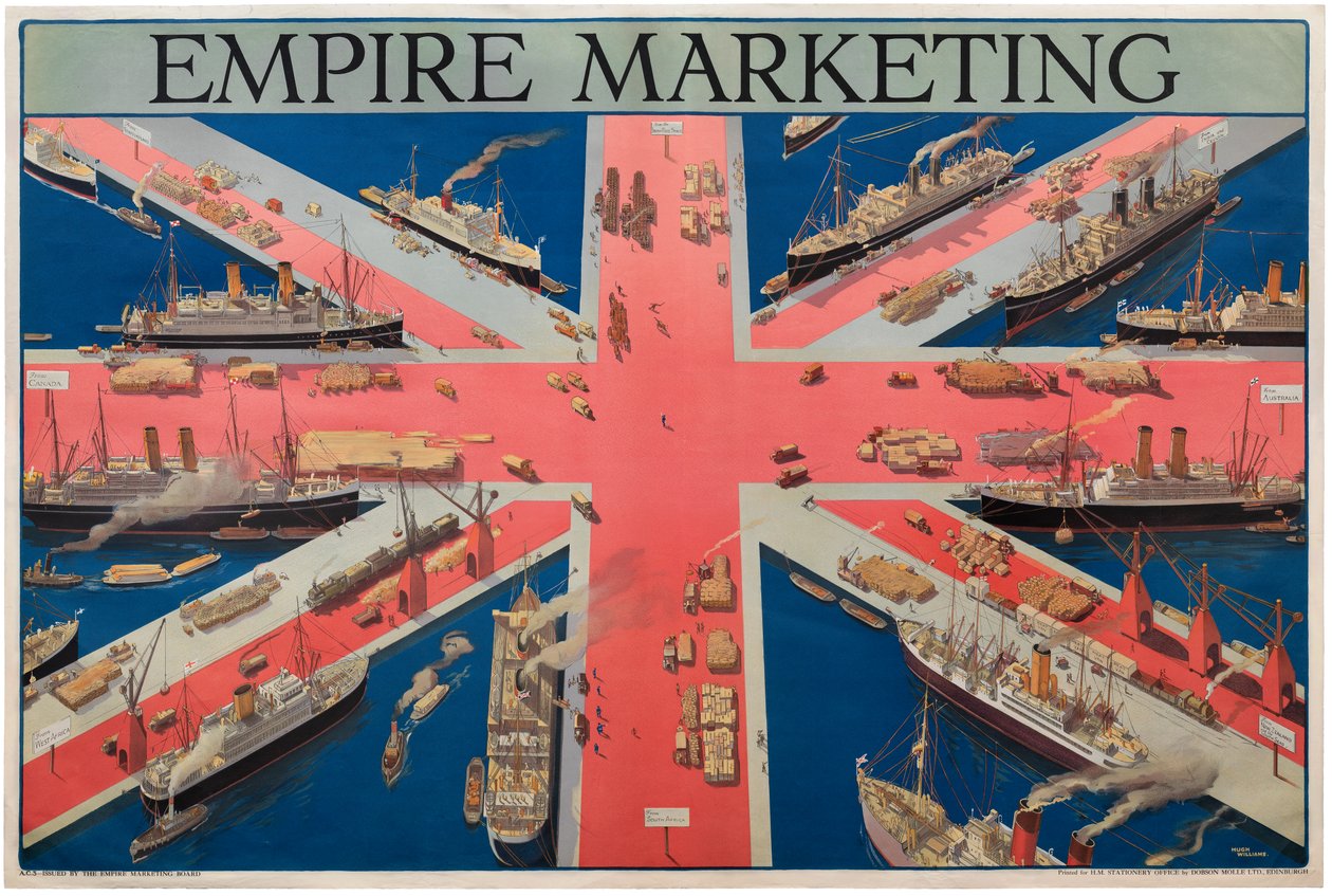 Empire Marketing (farvelitografi) af Hugh Williams
