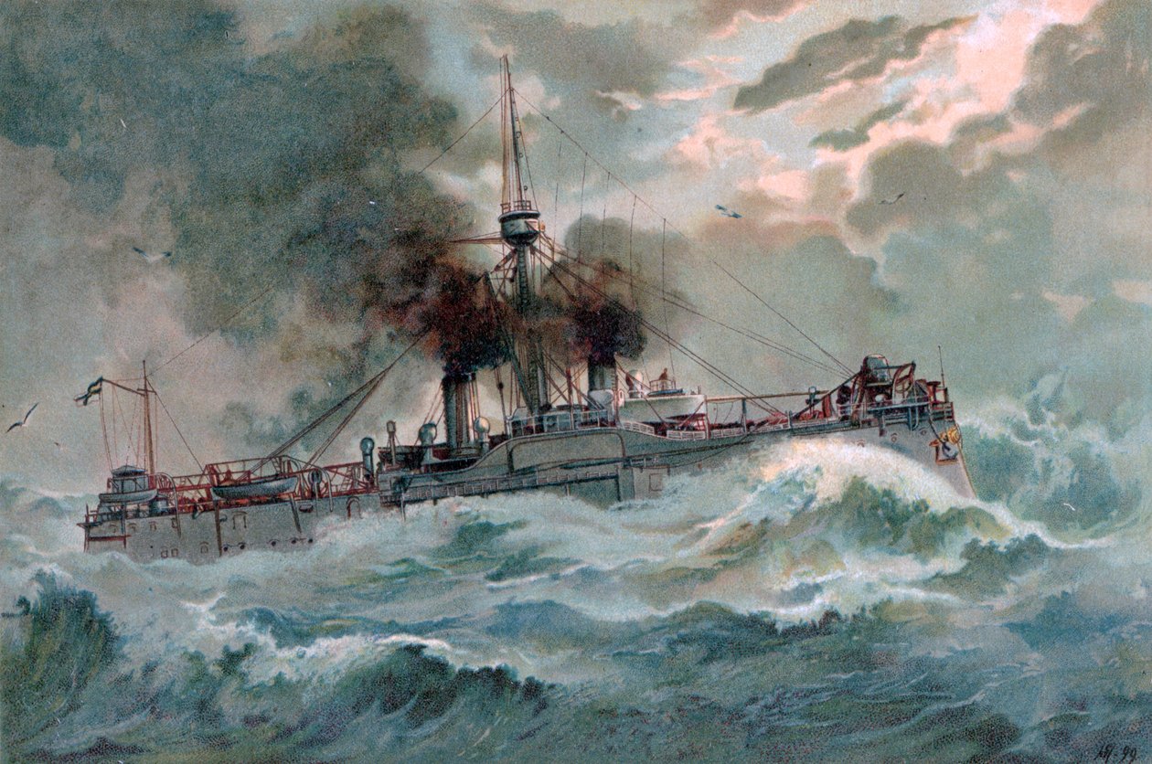 S.M. Liner Oldenburg af Hugo Graf