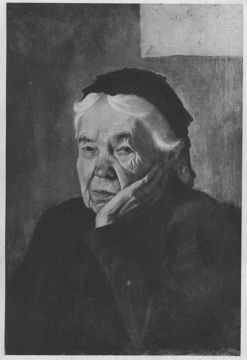 Kunstnerens tante. Beskrivelse i henhold til kilder af Hugo Simberg