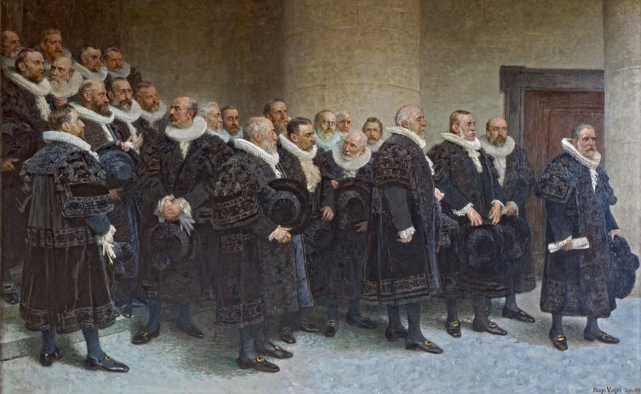 Senatet flytter ind i det nye rådhus den 26. oktober 1897 af Hugo Vogel