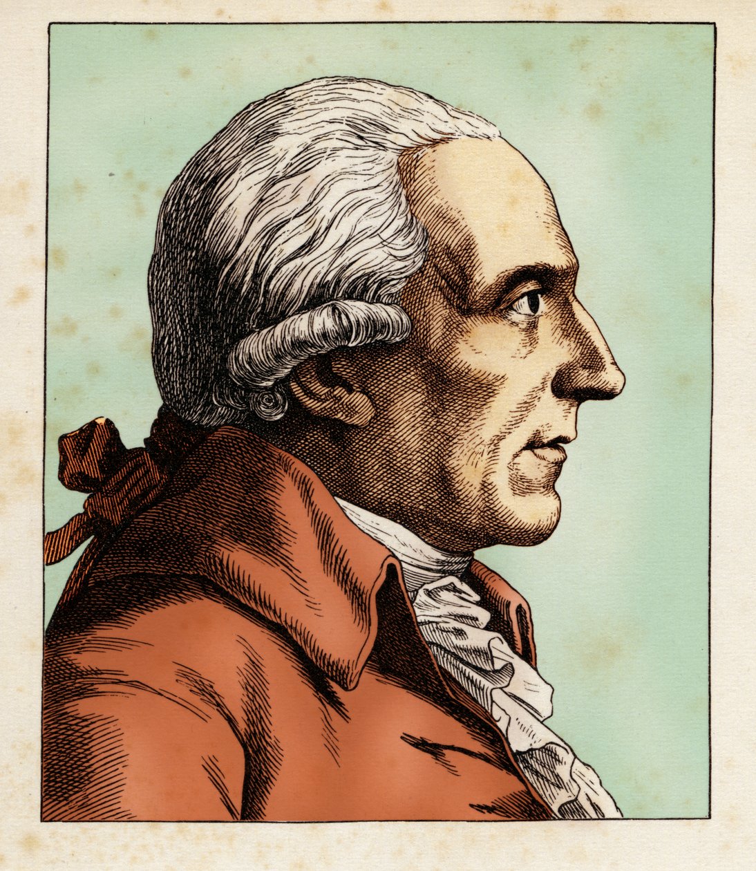 Christian GARVE (7. januar 1742 - 1. december 1798), 1854 (gravering) af Hugo Bürkner