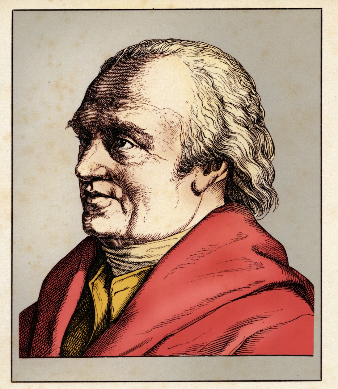 Frederick William HERSCHEL (15. november 1738 - 25. august 1822) 1854 (gravering) af Hugo Bürkner