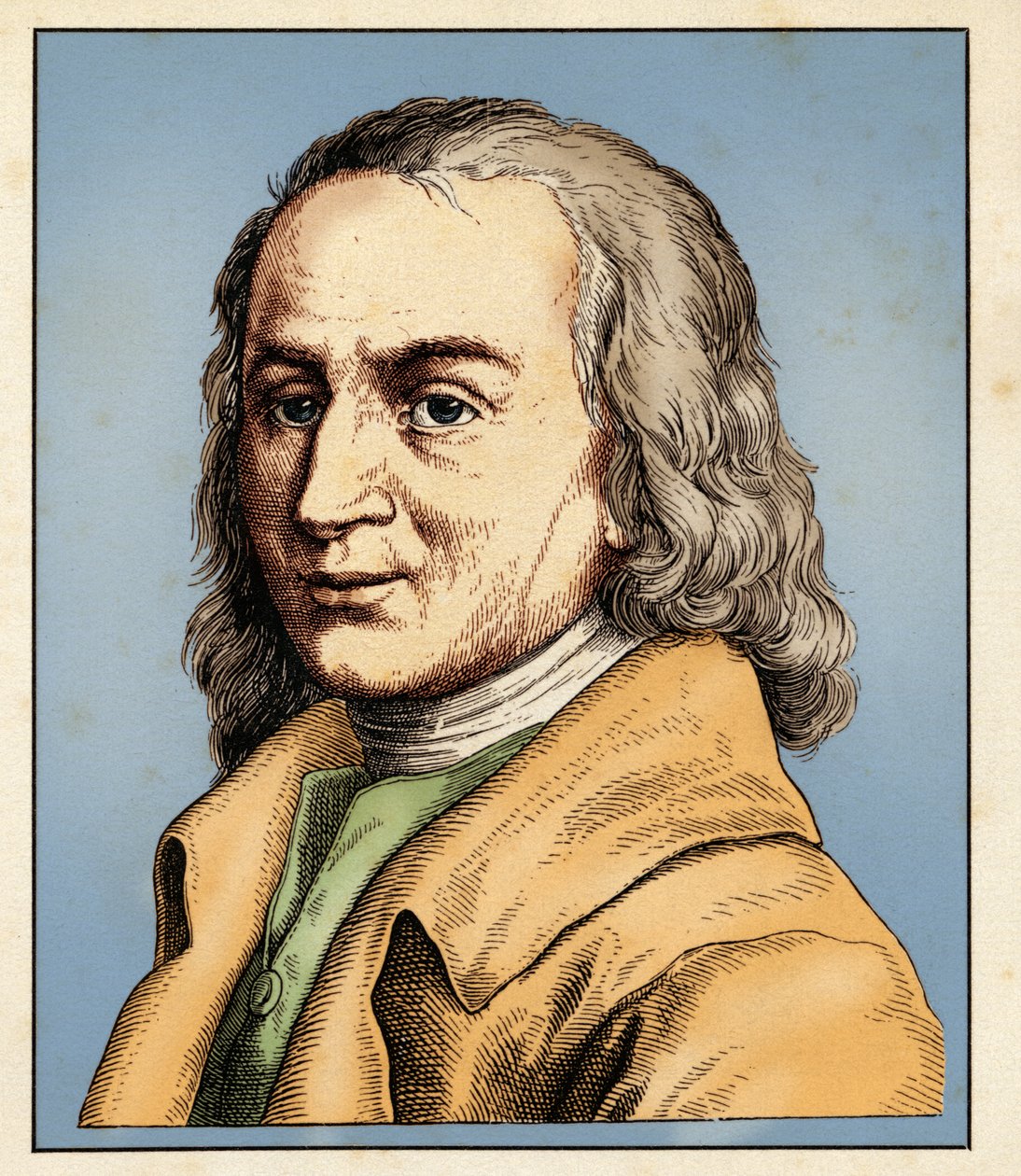 Matthias CLAUDIUS (15. august 1740-21. januar 1815) 1854 (gravering) af Hugo Bürkner