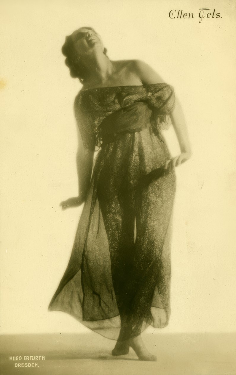 Ellen Tels / Fotopostkarte af Hugo Erfurth