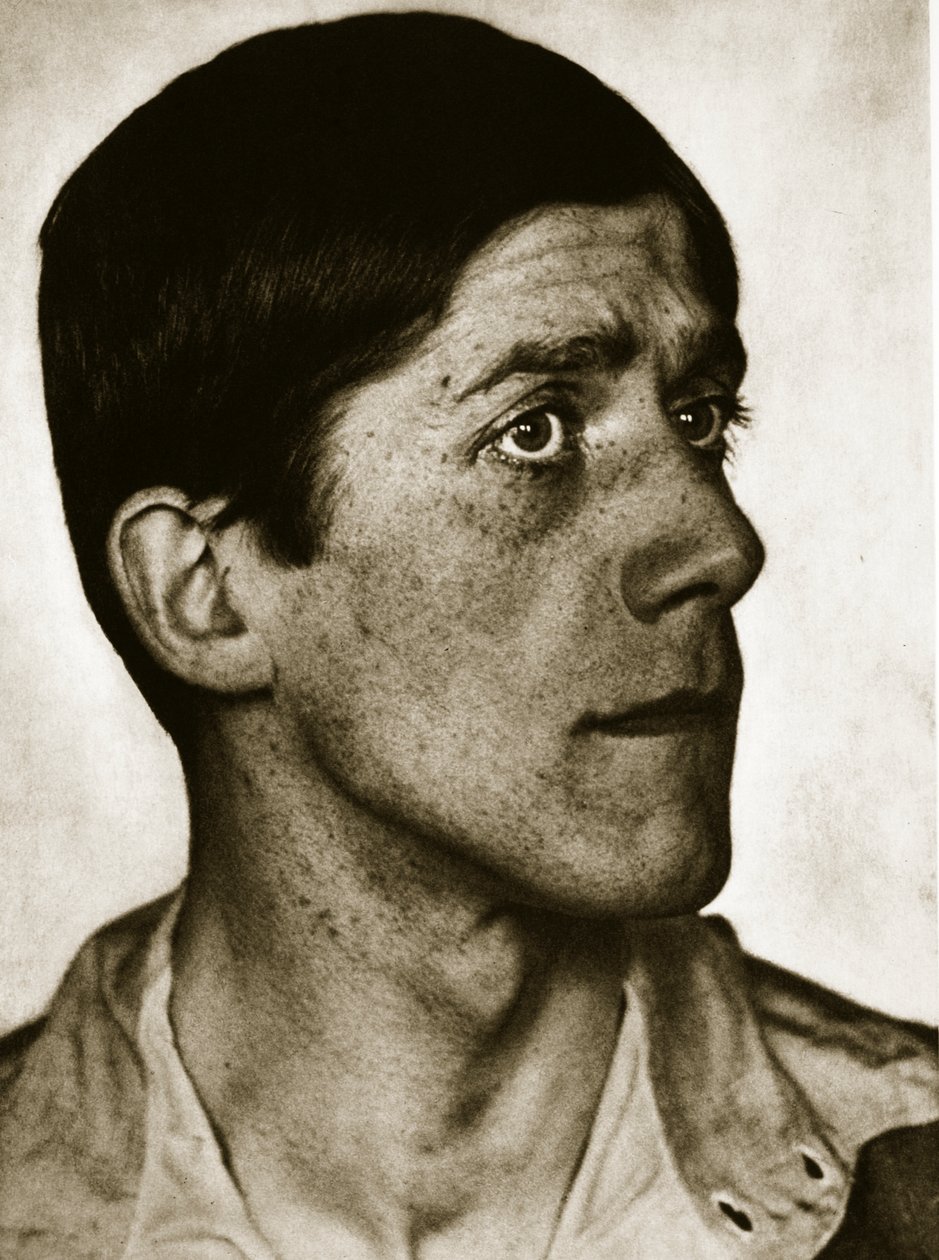 Oskar Kokoschka (sepia foto) af Hugo Erfurth