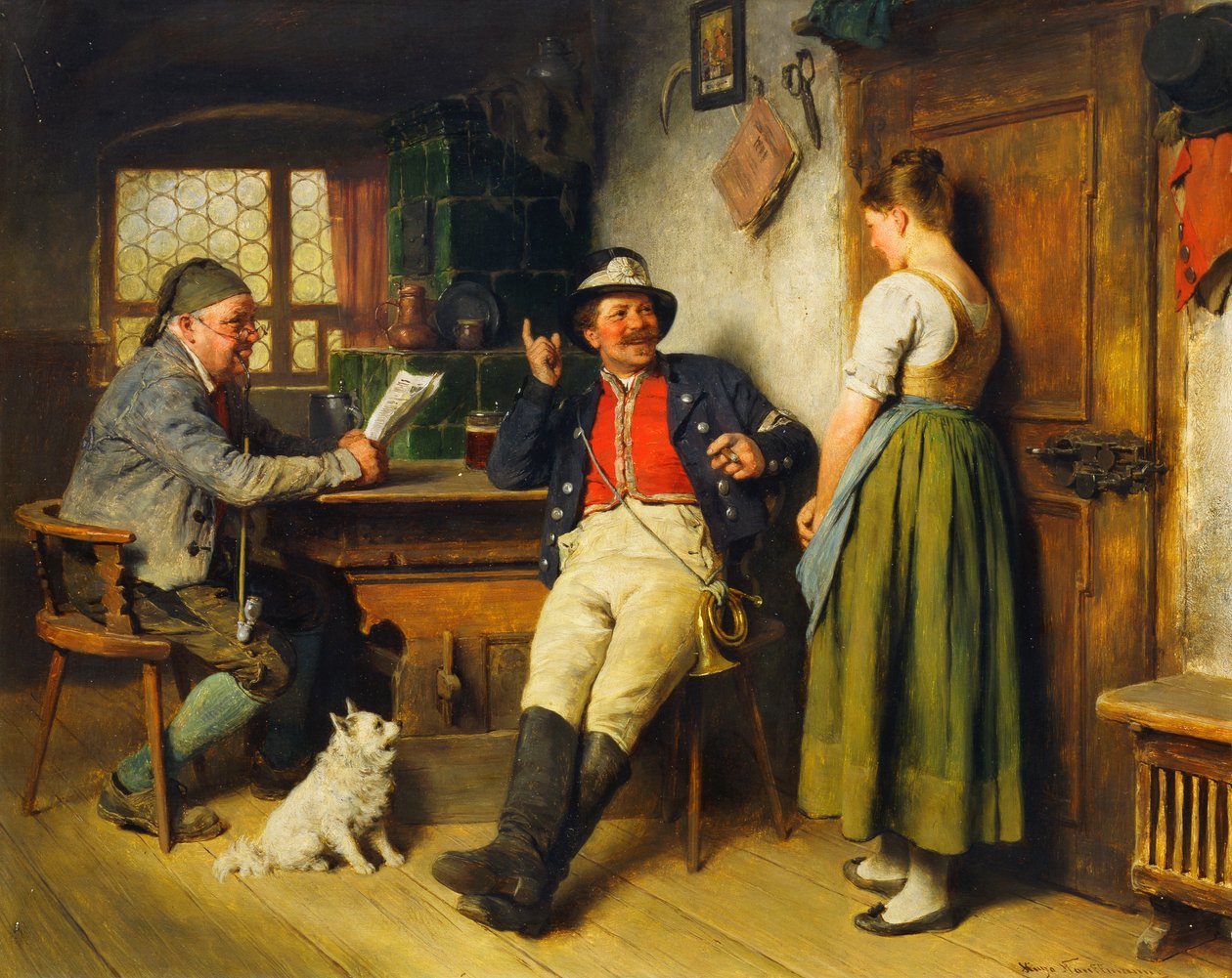 Figurer i et interiør, 1891 af Hugo Kauffmann