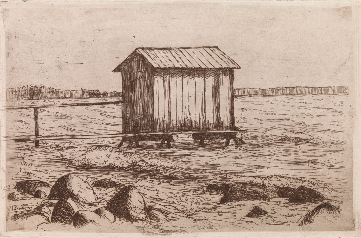Badehytte af Hugo Simberg