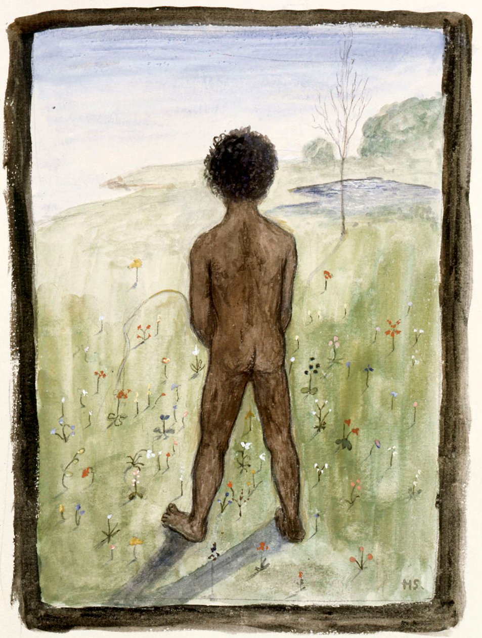 Dreng på engen af Hugo Simberg