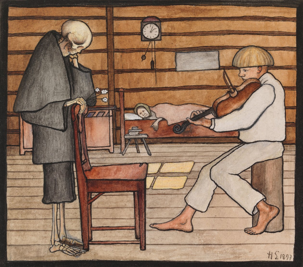 Døden lytter af Hugo Simberg