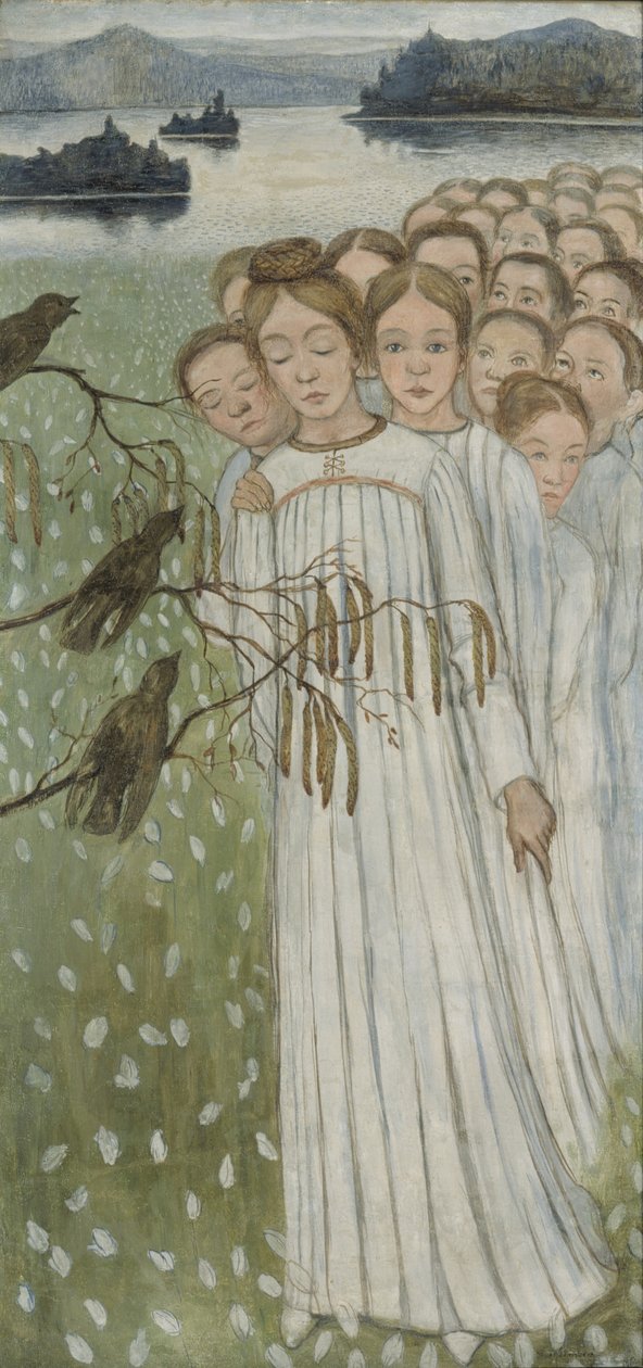 Folkesang Folkesang, 1894 af Hugo Simberg