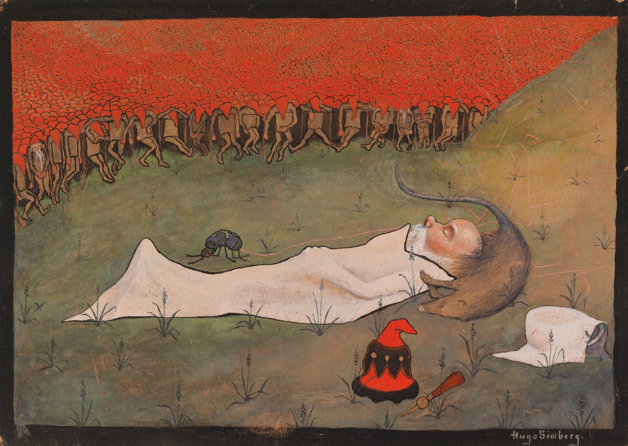 Kong Hobgoblin sover af Hugo Simberg