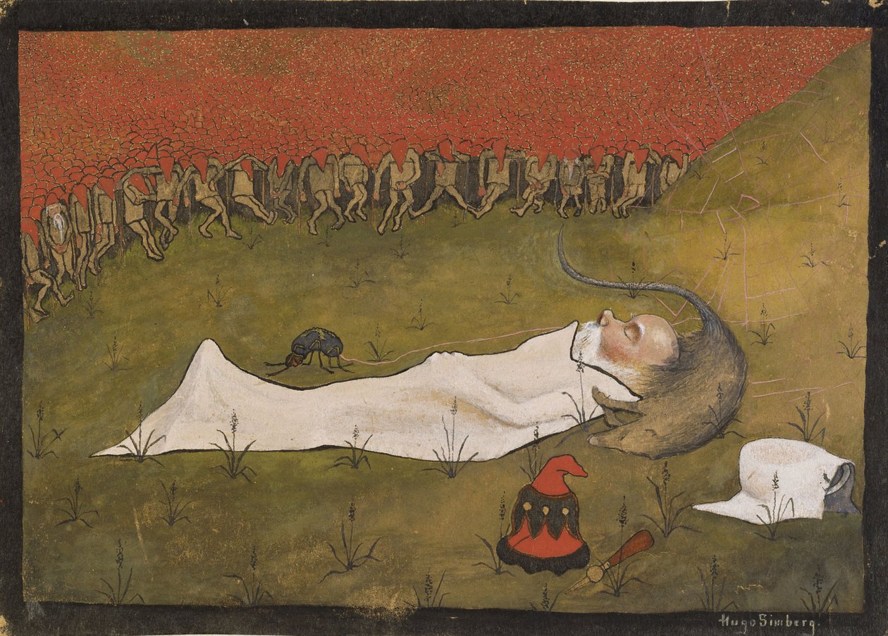 King Hobgoblin sover af Hugo Simberg