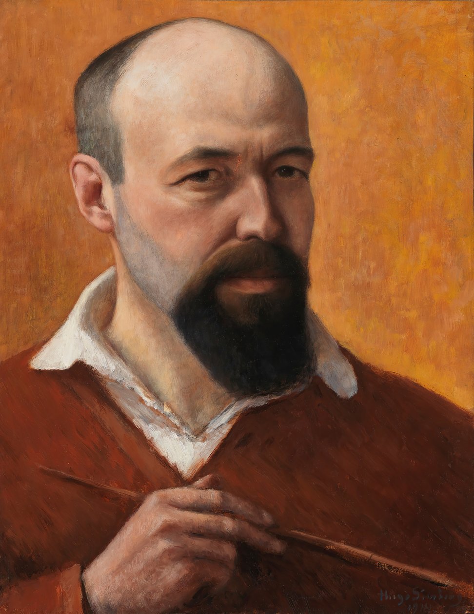 Selvportræt, 1914. af Hugo Simberg