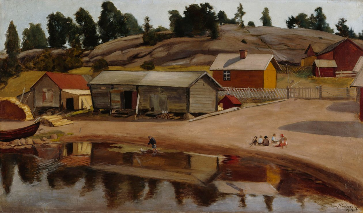 Kystudsigt fra Koivisto af Hugo Simberg