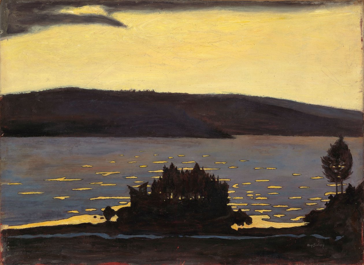 Forårsaftens, isbrud af Hugo Simberg