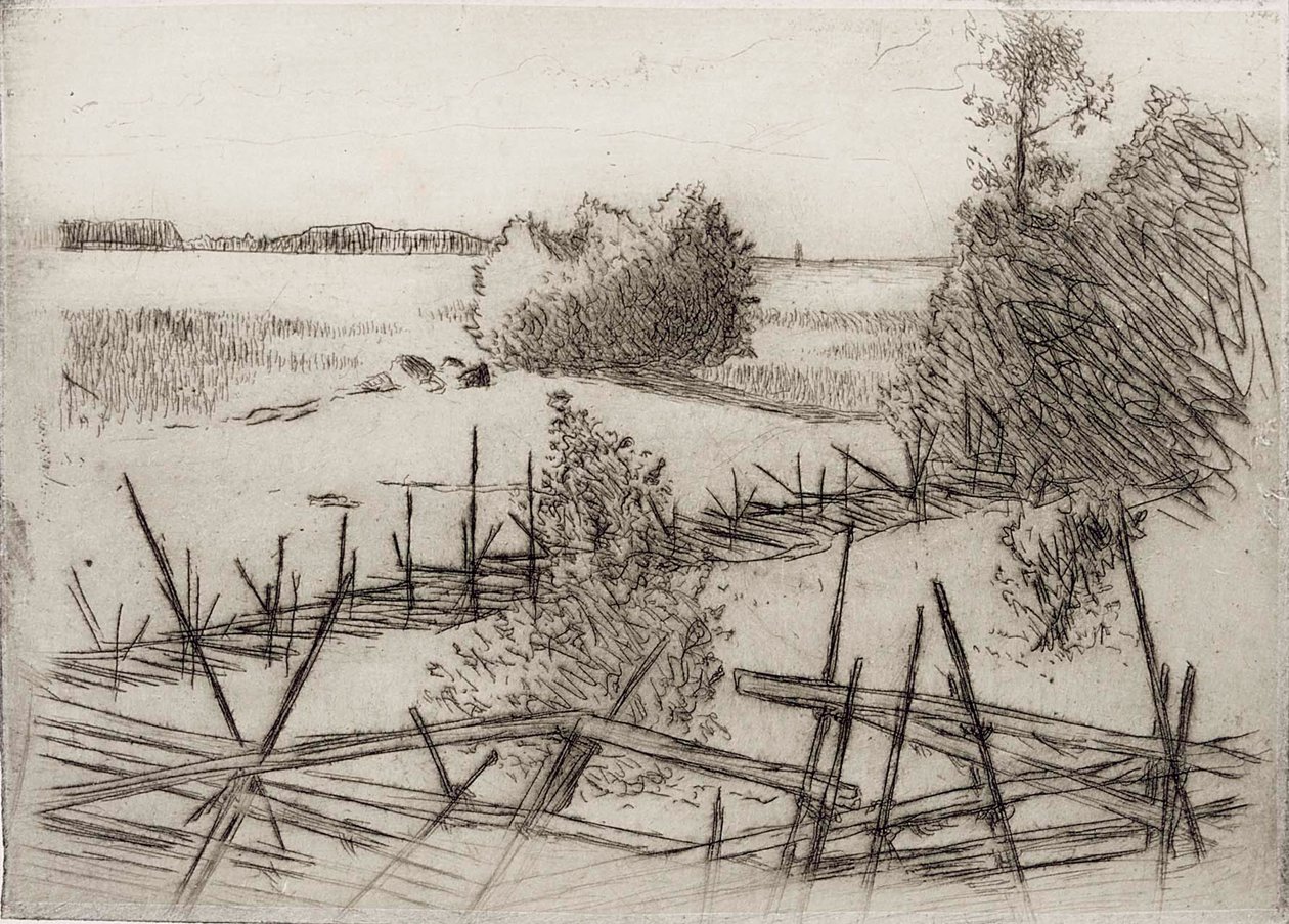 Sommerlandskab af Hugo Simberg