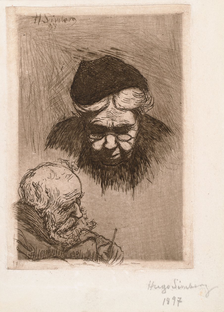 Kunstnerens tante og far af Hugo Simberg