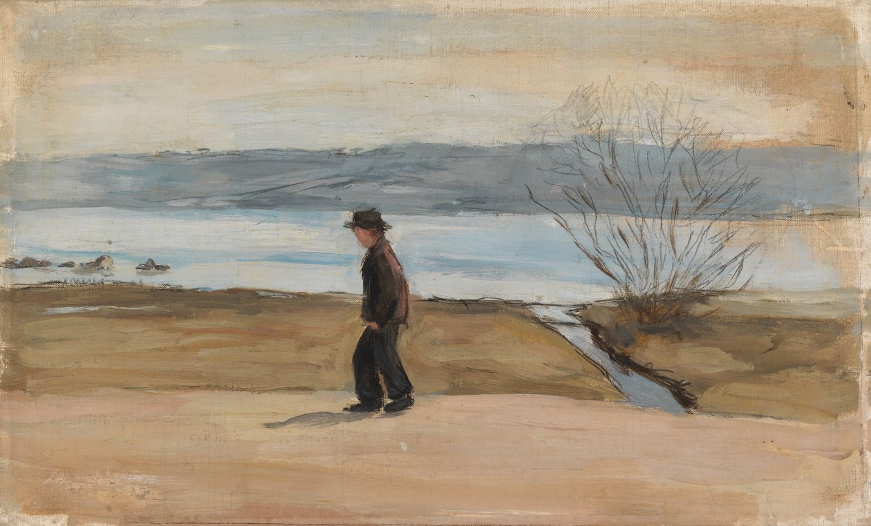 »Den sårede engel«, landskabsstudie af Hugo Simberg