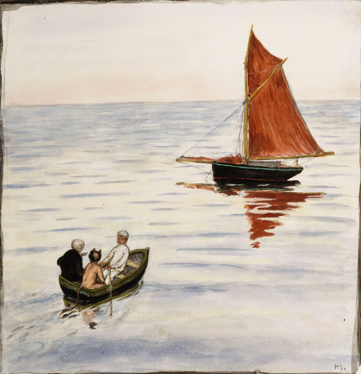 Rejsefæller af Hugo Simberg