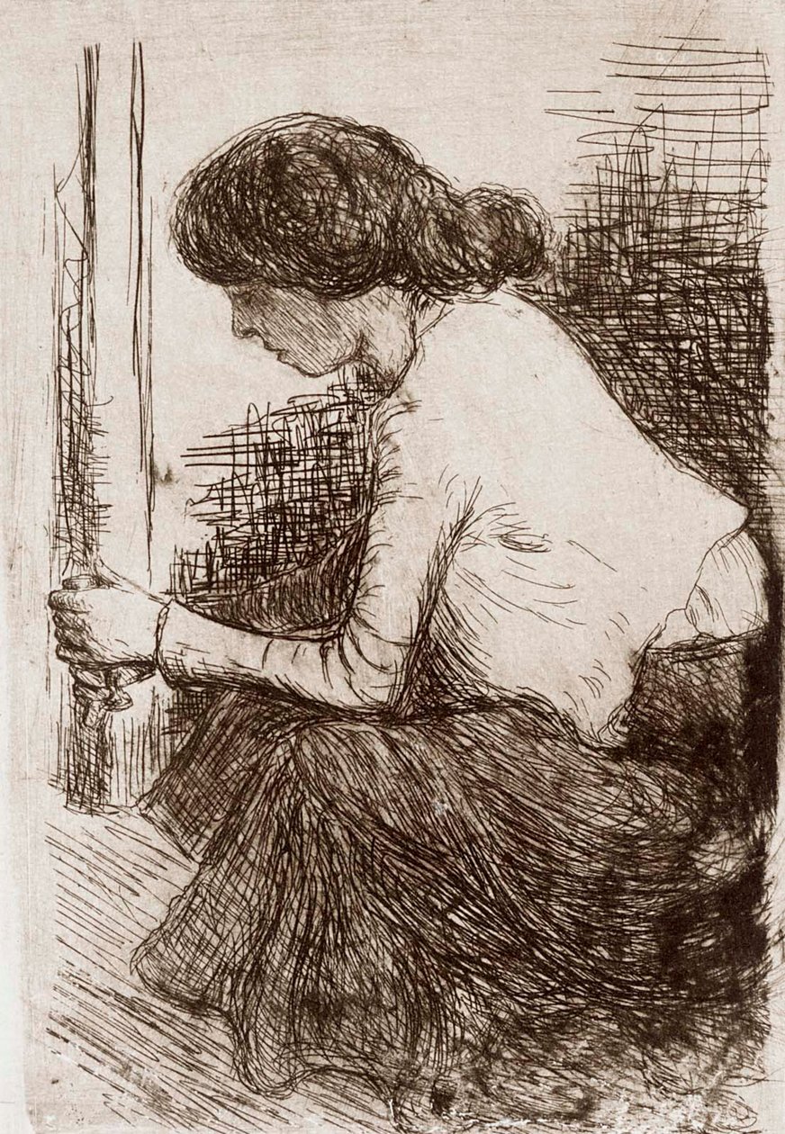 Siddende kvinde af Hugo Simberg