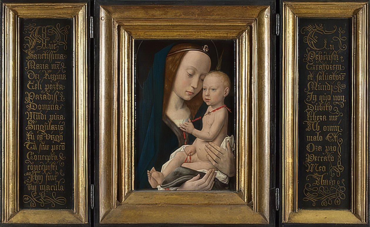 Madonna med barnet. Omkring 1485 af Hugo van der Goes