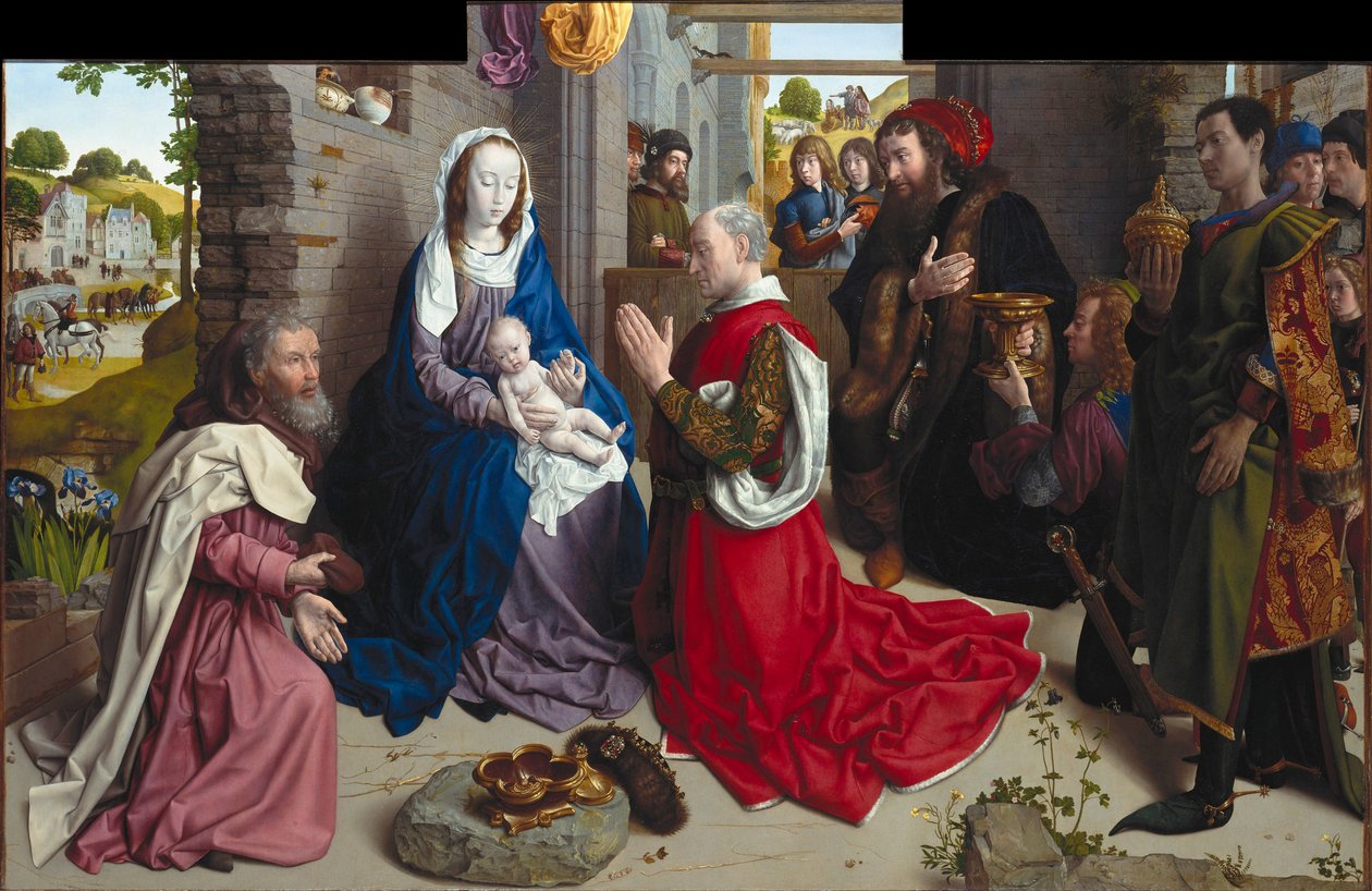 The Adoration of the Kings Monforte Altar, ca 1470 af Hugo van der Goes