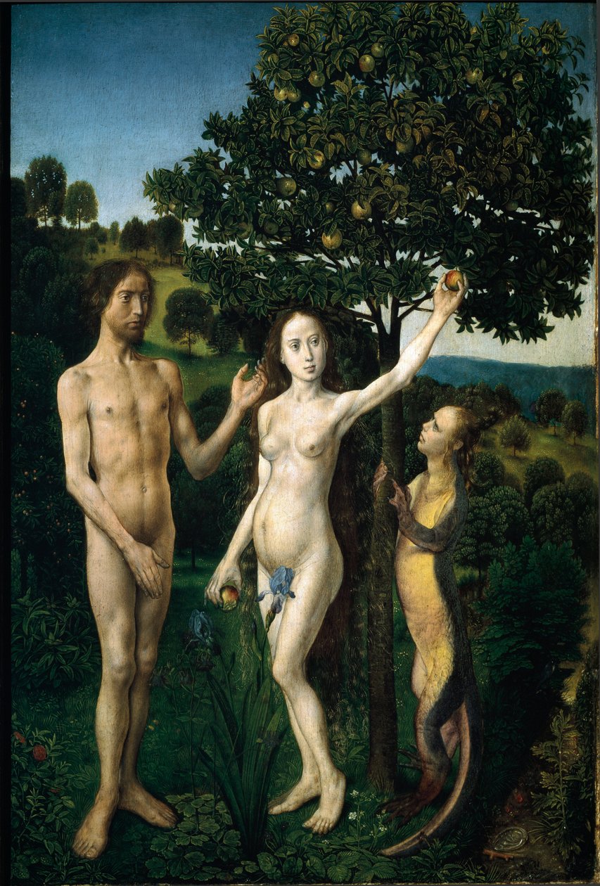 Det originale fiskeri Detalje af et panel af en ditykon. Maleri af Hugo van der Goes kendt som "Hugh of Ghent"" (1440-1482). Efter 1479 Dim. 38,8x23 cm Wien. Kunsthistorisches Museum, Østrig af Hugo van der Goes